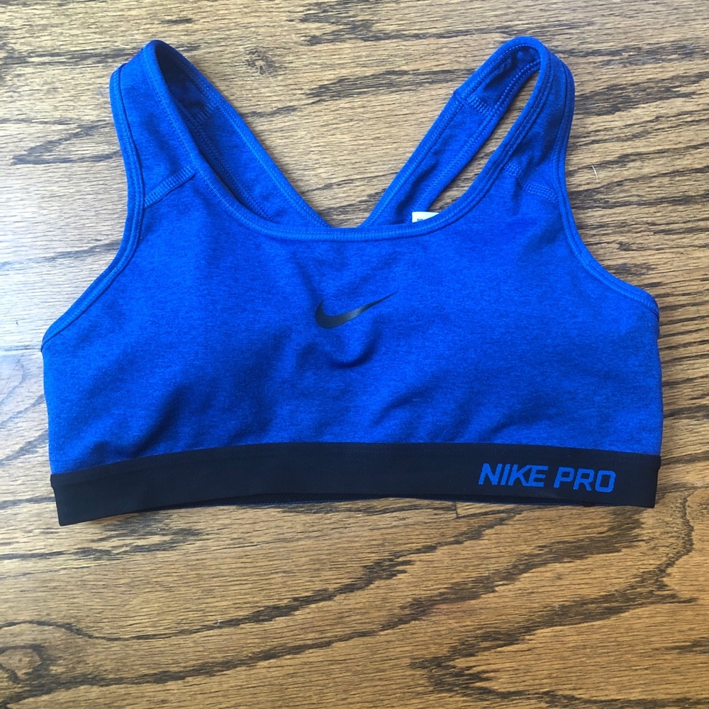 Nike Pro Sports Bra - Blue - Medium